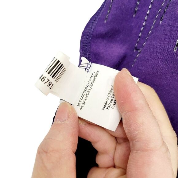 2/$20 Urban Behavior Shinny Purple Zipper Up Hoodie Jacket Size: Large - Picture 11 of 12